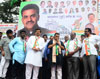 Mumbai Congress President Sanjay Nirupam Jan Jagruti Padyatra at Ramabai Colony Ghatkopar East.