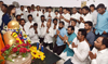 On 127th Birth Anniversary of The Father of Indian Constitution,Bharatratna Mahamanav Dr. Babasaheb Ambedkar Mumbai Leaders offers Floral Tribute at Chaityabhumi Dadar.