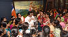 Mumbai Police Families Meets MNS Chief Raj Thakacrey at Krishnakunj at Dadar.