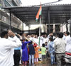 Flag Hosting on Independence Day at Dharavi Assembly by MLA Varshatai Gaikwad.