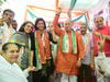 Congress Party Leader Gurudas Kamat during Election Campaign at Andheri.