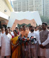 Shiv Sena MLA's Press Conference Against BJP Government on 3rd Day Assembly Session at Vidhan Bhavan Mumbai. Shiv Sena MLA's Press Conference Against BJP Government on 3rd Day Assembly Session at Vidhan Bhavan Mumbai.
